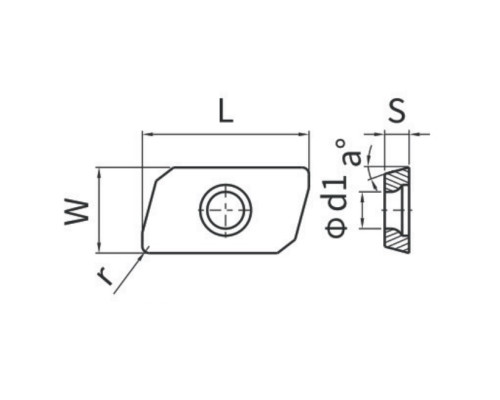 Пластина APKT1003PDSR-30 BPG20B